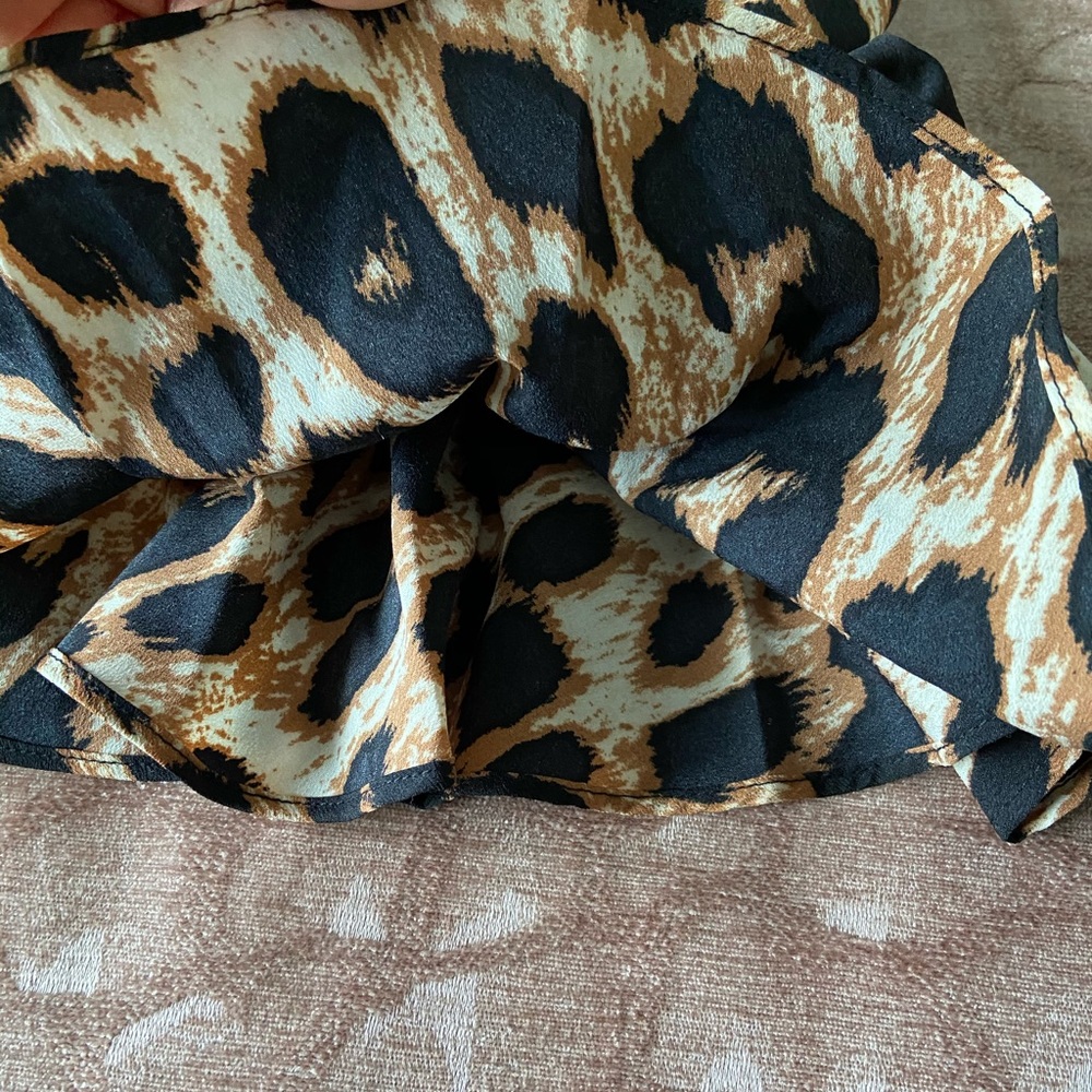 LEOPARD PRINT MINI DRESS - Picture 7 of 14
